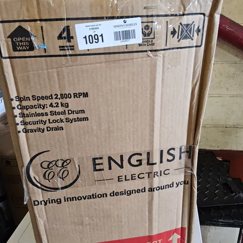 BOXED ENGLISH ELECTRIC SPIN DRYER Model 428009EEP
