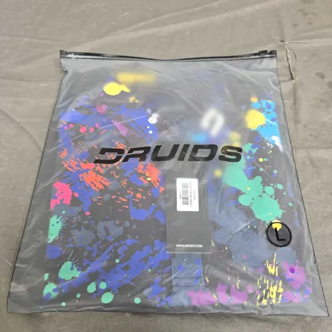 BAGGED DRUIDS VIVID SPLATTER POLO - SIZE LARGE