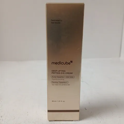 BOXED AND SEALED MEDICUBE DEEP LIFTING PEPTIDE EYE CREAM (30ML)