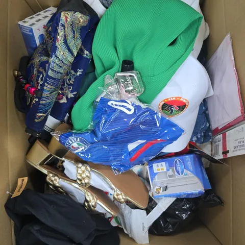 APPROXIMATELY 15 ASSORTED HOUSEHOLD PRODUCTS TO INCLUDE CLOTHING, FRAGRANCE, MOP HOLDER ETC