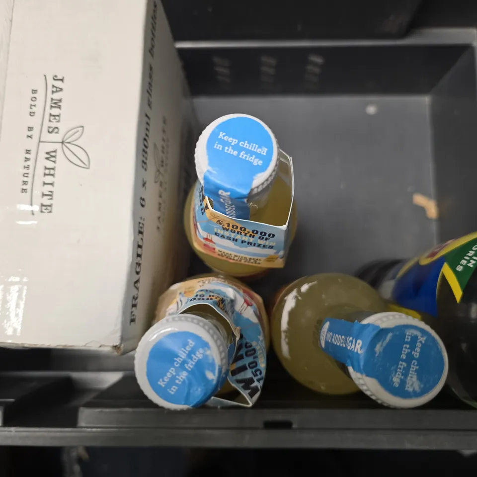 APPROXIMATELY 8 ASSORTED DRINKS ITEMS TO INCLUDE - LIPTON LEMON ICED TEA , ACTIPH WATER ETC