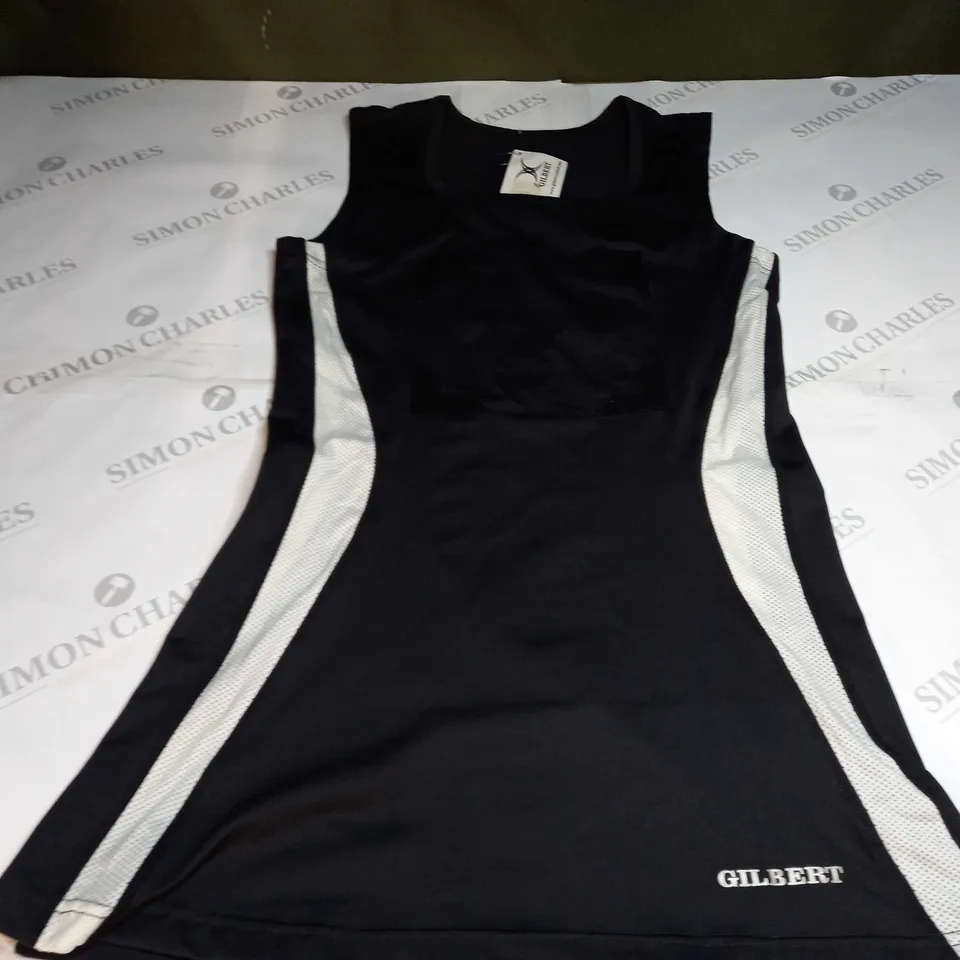 GILBERT ECLIPSE DRESS IN BLACK/WHITE - LARGE