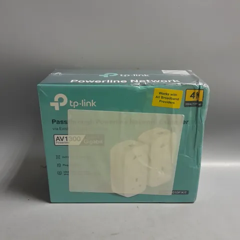 BOXED AND SEALED TP-LINK PASSTHROUGH POWERLINE NETWORK EXTENDER