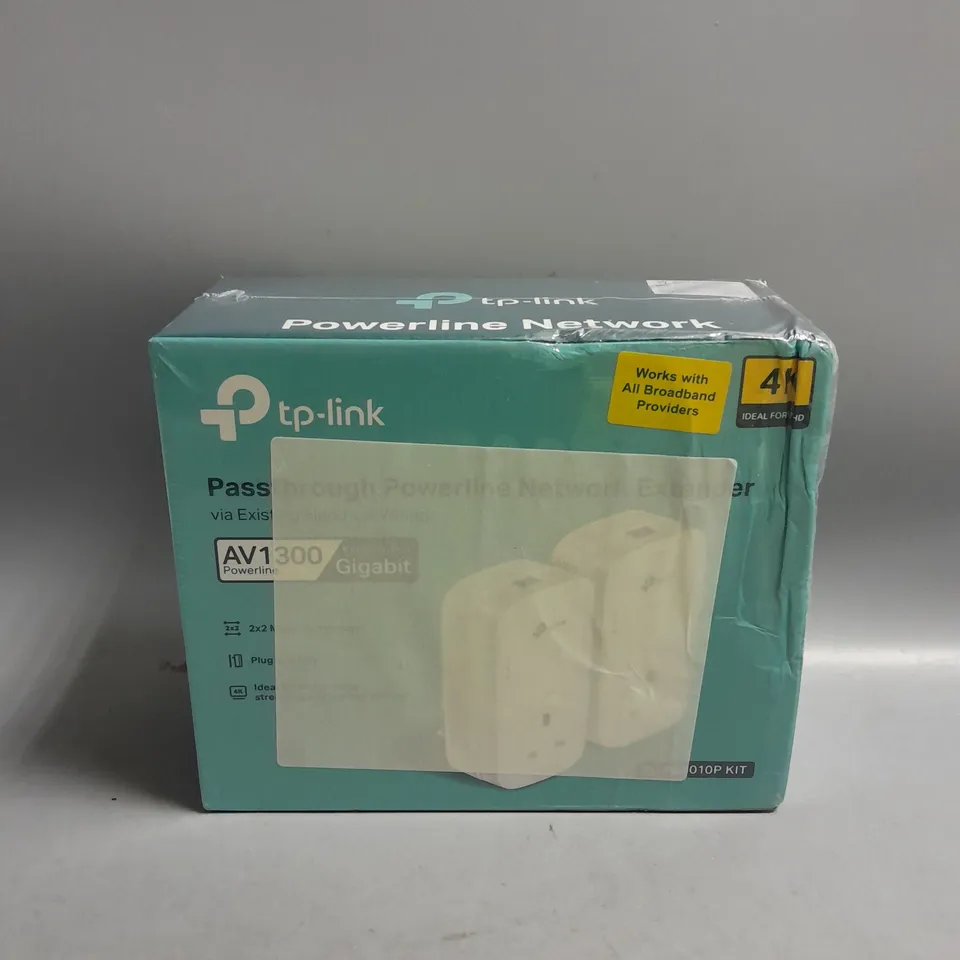 BOXED AND SEALED TP-LINK PASSTHROUGH POWERLINE NETWORK EXTENDER