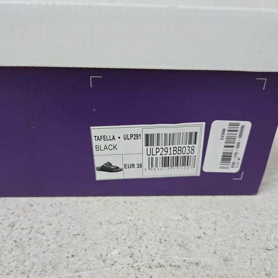 LOTUS TAFELLA ULP291 BLACK SANDALS – WOMEN'S, UK 5 (EU 38)