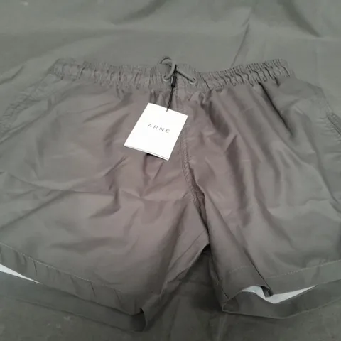 ARNE ESSENTAILS SWIM SHORTS IN SAGE - SIZE MEDIUM