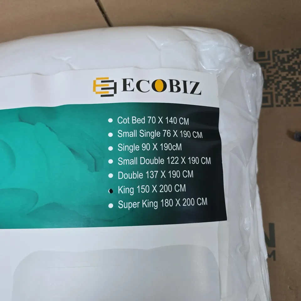ECOBIZ MATTRESS TOPPER – PREMIUM QUALITY, KING SIZE 