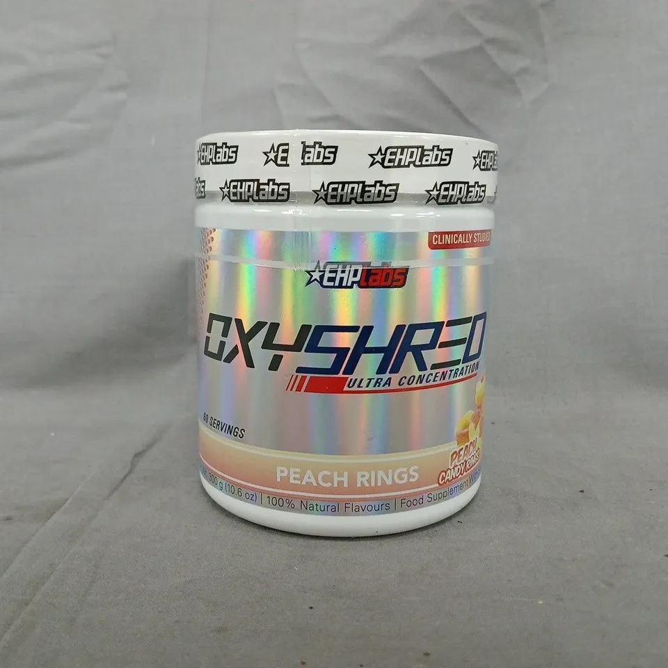 EHPLABS OXYSHRED ULTRA CONCENTRATION - CANDY PEACH RINGS FLAVOUR