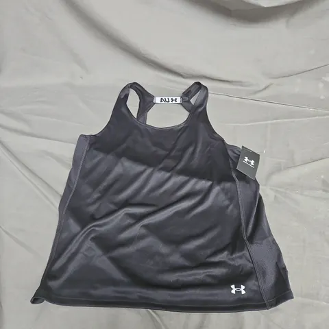 UNDER ARMOUR WOMENS TANK IN BLACK - LARGE