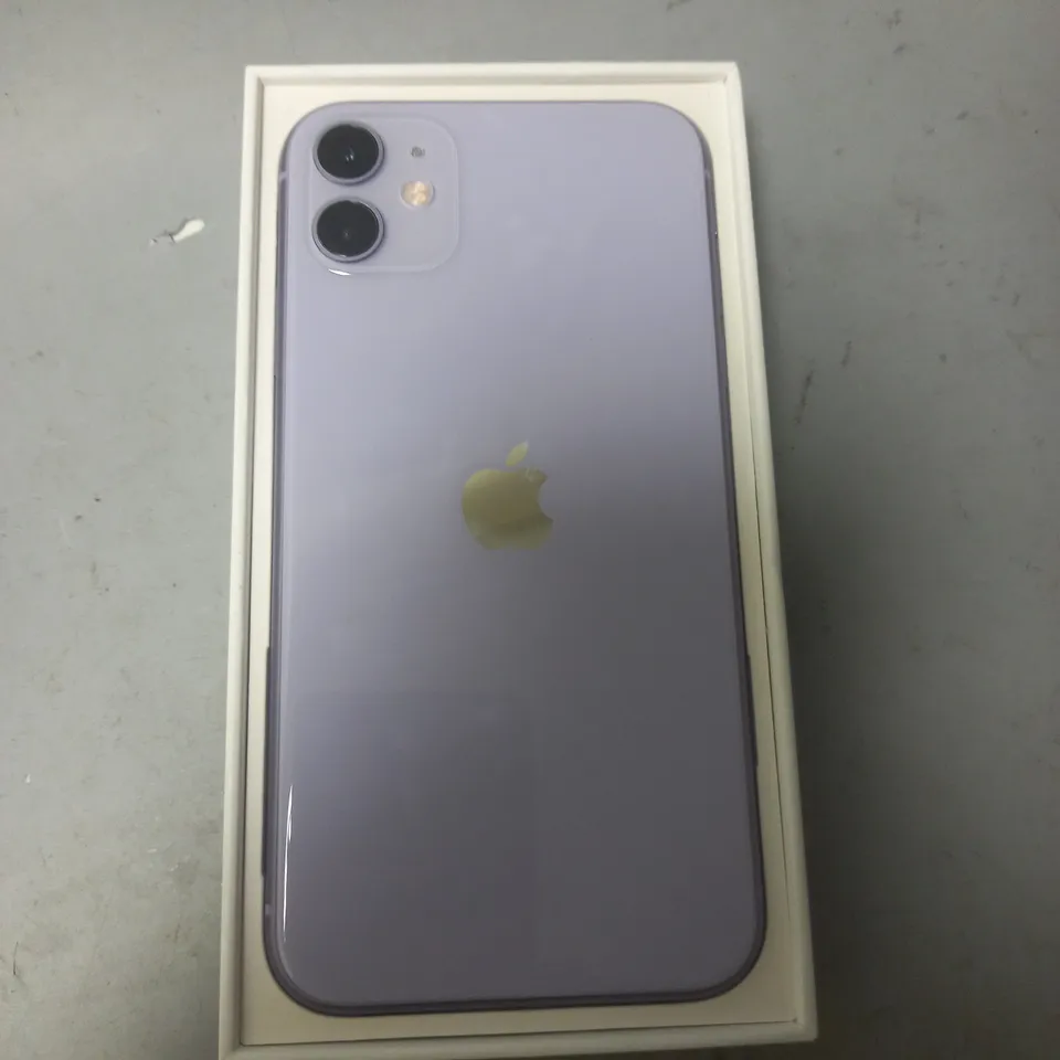 BOXED APPLE IPHONE 11 128GB MOBILE PHONE - PURPLE