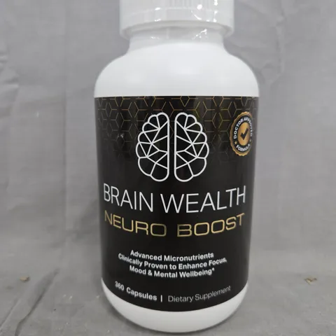 BRAIN WEALTH NEURO BOOST ADVANCED MICRONUTRIENTS (360 CAPSULES)