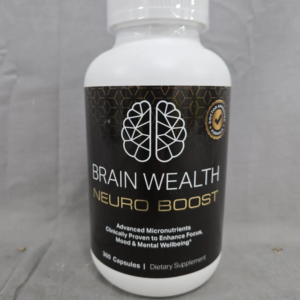 BRAIN WEALTH NEURO BOOST ADVANCED MICRONUTRIENTS (360 CAPSULES)