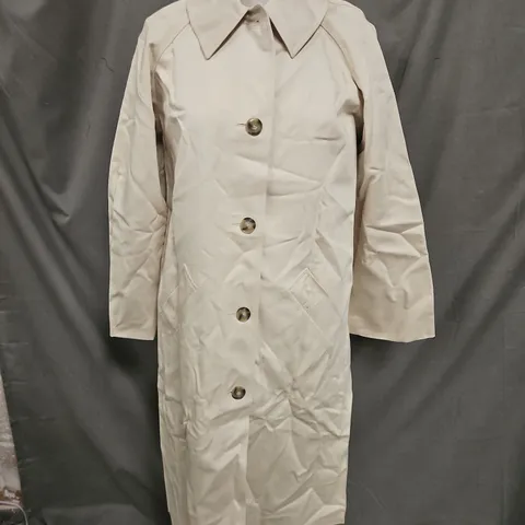 SEZANE CLYDE TRENCH IN CREAM - UK 6