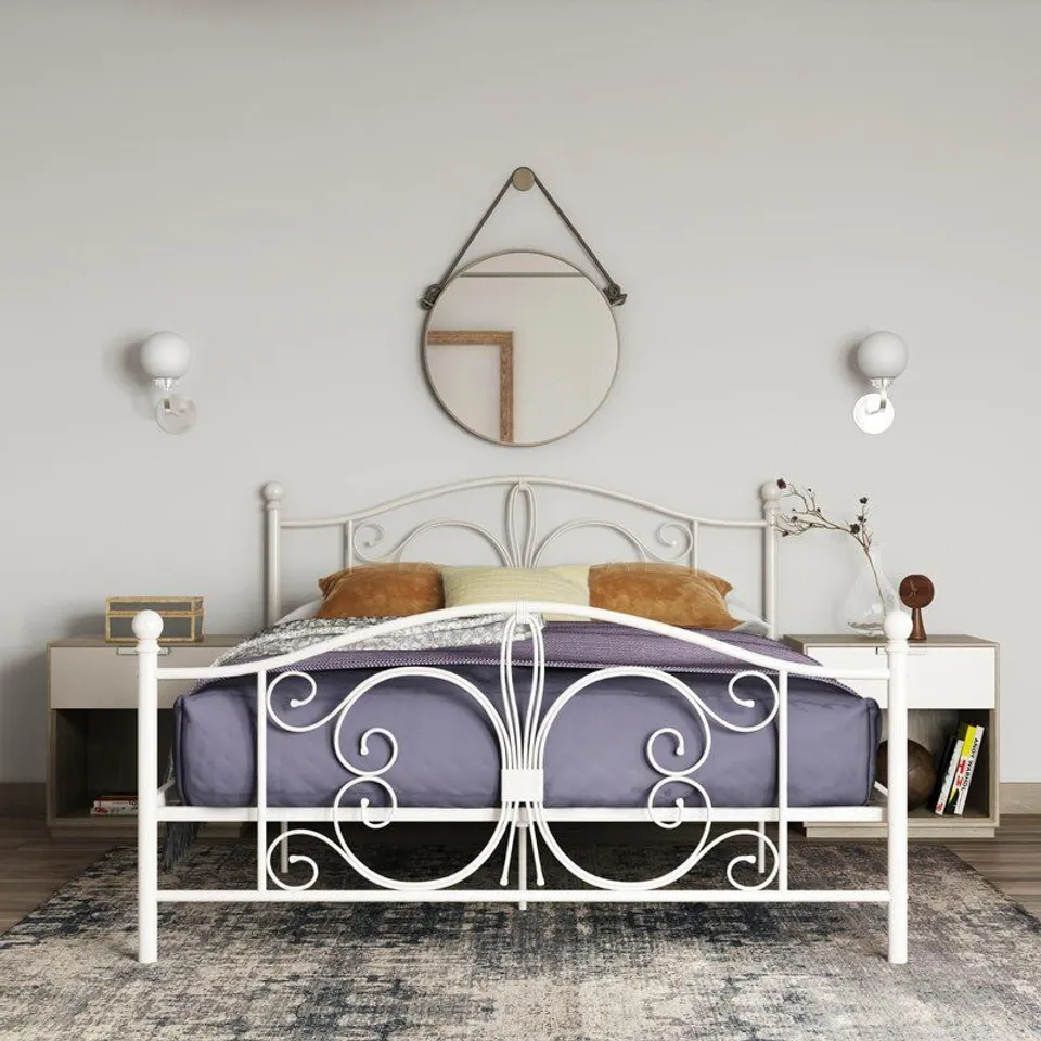 BOXED KOURTNEY PLATFORM BED DOUBLE