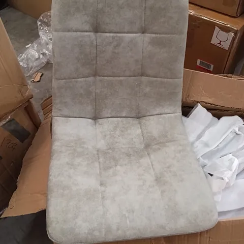BOXED DINING CHAIRS (SET OF 4) - GREY/BLACK (1 BOX)