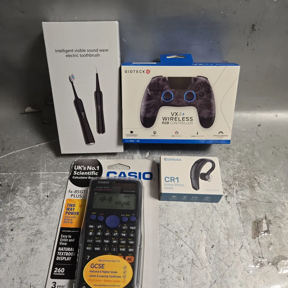 APPROXIMATELY 15 ASSORTED ELECTRICAL PRODUCTS TO INCLUDE WIRELESS CONTROLLER, BLUETOOTH HEADSET, ELECTRIC TOOTHBRUSH ETC 