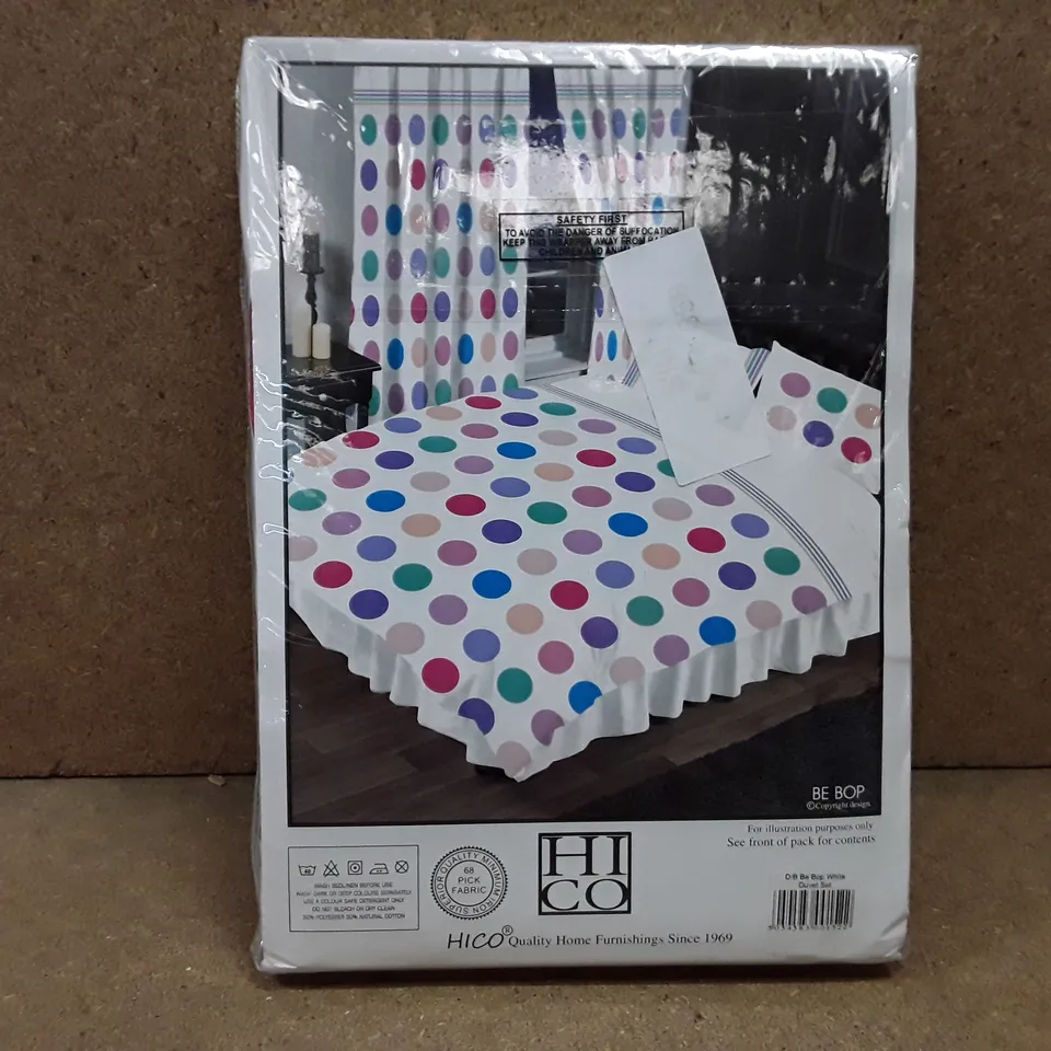 BRAND NEW HICO DOUBLE DUVET SET - WHITE 