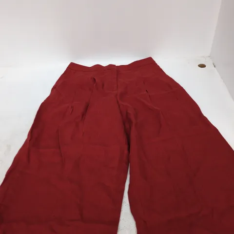 NOBODY'S CHILD PETITE RED RELAXED TROUSER – UK 10 (EU 38, USA 6)