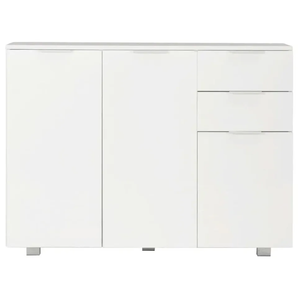 BOXED 2-DRAWER CABINET IN GLOSS WHITE - 1 BOX