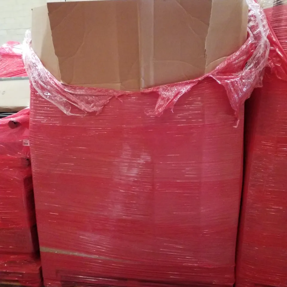 PALLET CONTAINING ASSORTED PRODUCTS INCLUDING 4-TIER SHOE RACK, LAUNDRY BASKET, MATTRESS TOPPER, ARTIFICIAL GRASS ROLL & FOLDABLE CAMPING CHAIR 
