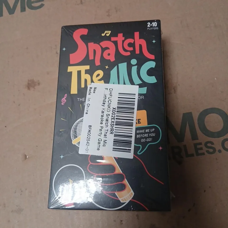 SNATCH THE MIC – PARTY GAME FOR 2–10 PLAYERS (SEALED BOX)