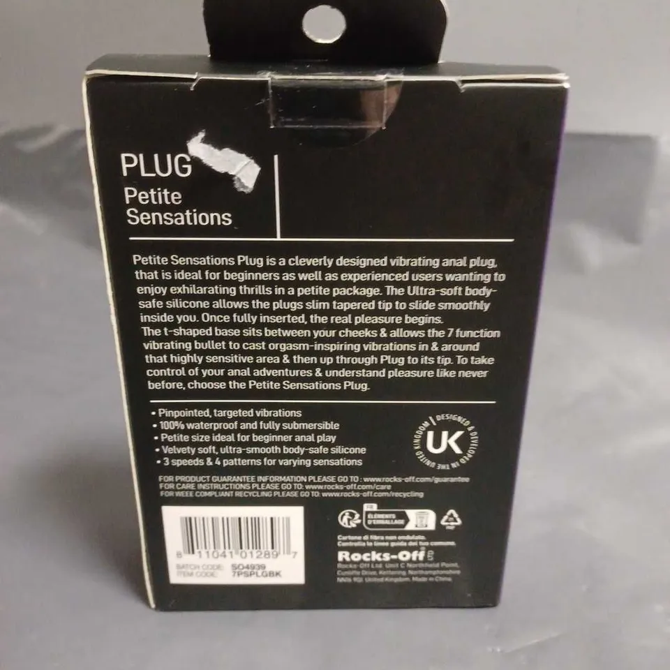 SEALED PETITE SENSATIONS PLUG