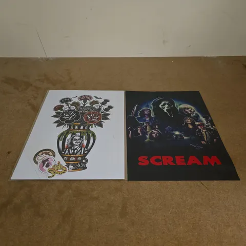 BOX OF APPROXIMATELY 25 ASSORTED ART, PRINTS AND POSTERS ETC