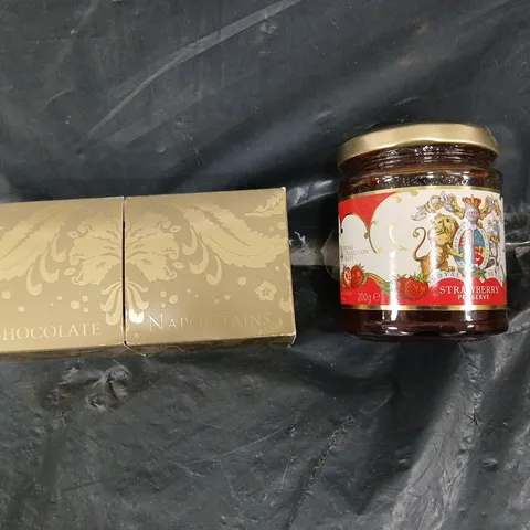 WINDSOR CASTLE STRAWBERRY JAM AND CHOCOLATE 