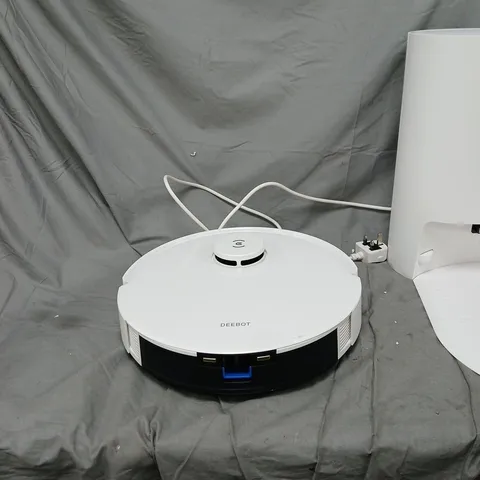 DEEBOT ROBOTIC VACUUM CLEANER WITH CHARGING DOCK (WHITE)