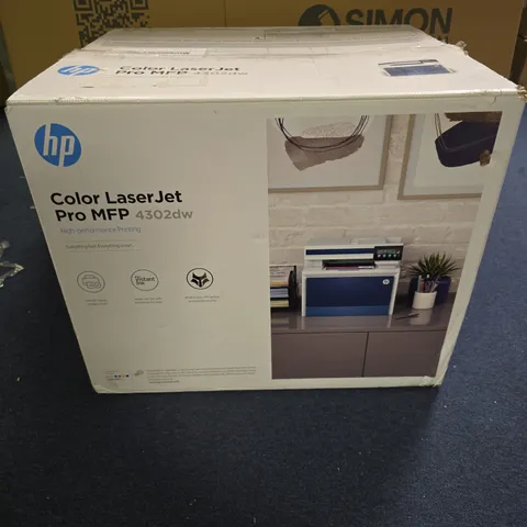 BOXED HP COLOR LASER JET PRO MFP 4302DW PRINTER