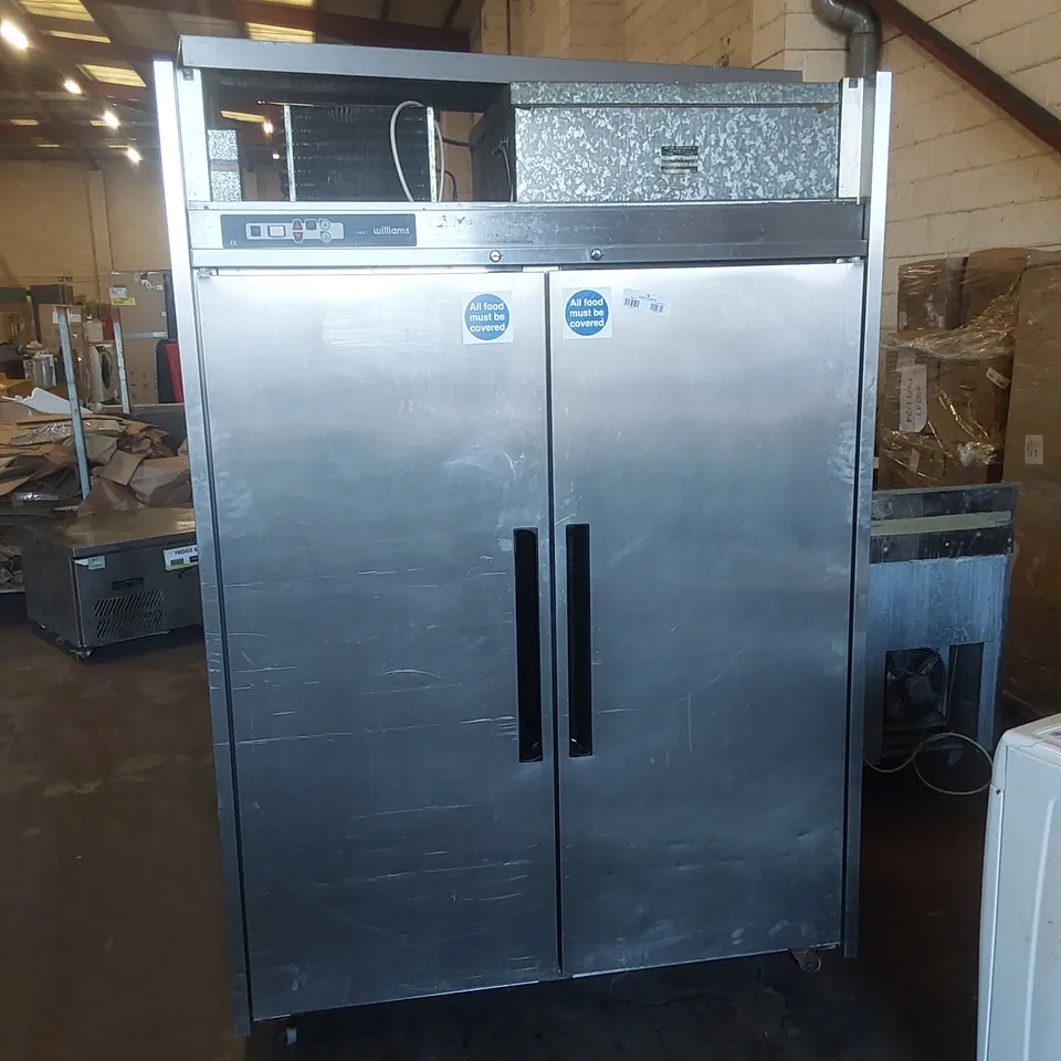 WILLIAMS HD2T STAINLESS STEEL DOUBLE DOOR COMMERCIAL FRIDGE