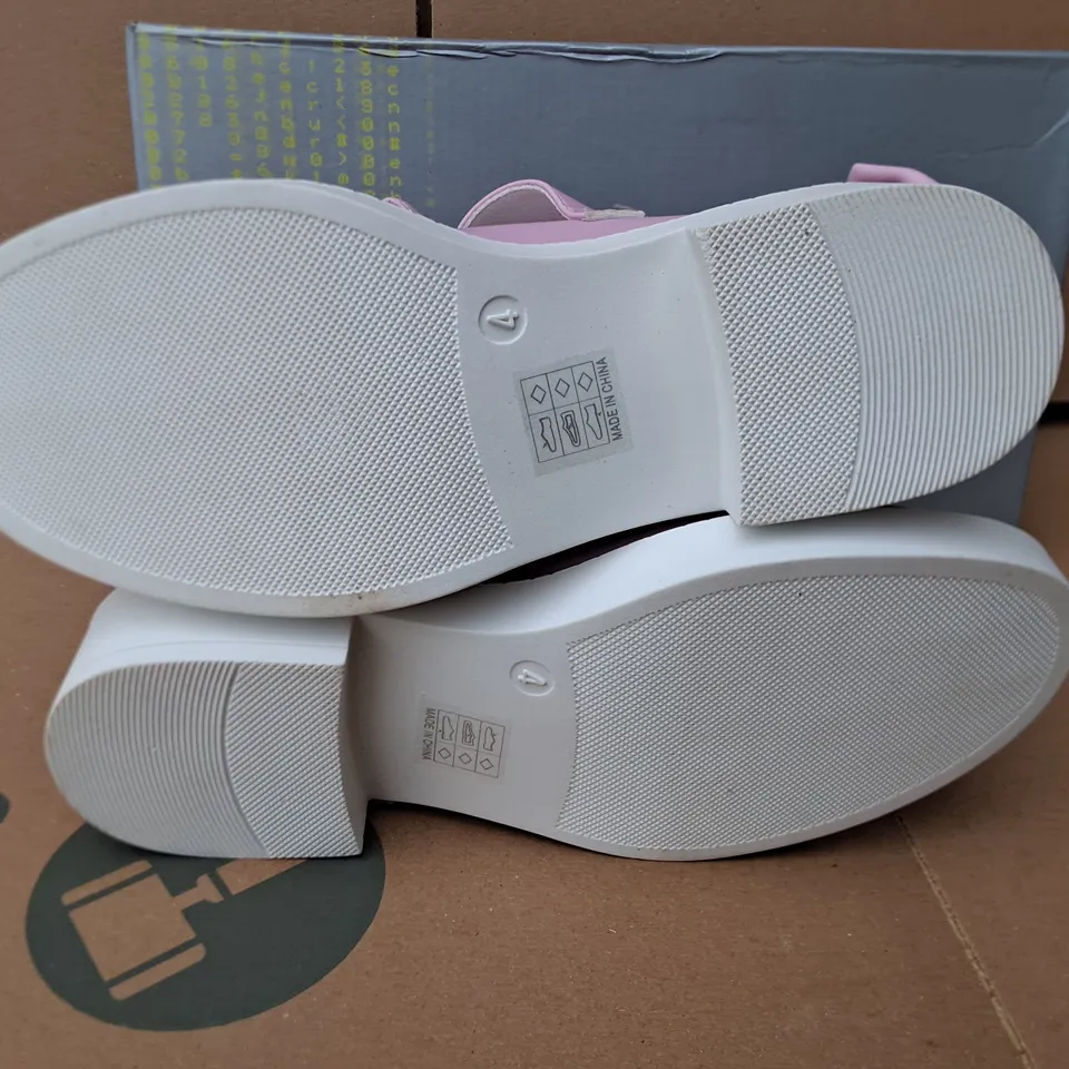 BRAND NEW BOXED KOI FAIRY LACE DOILYSHOES IN BABY PINK - UK 4