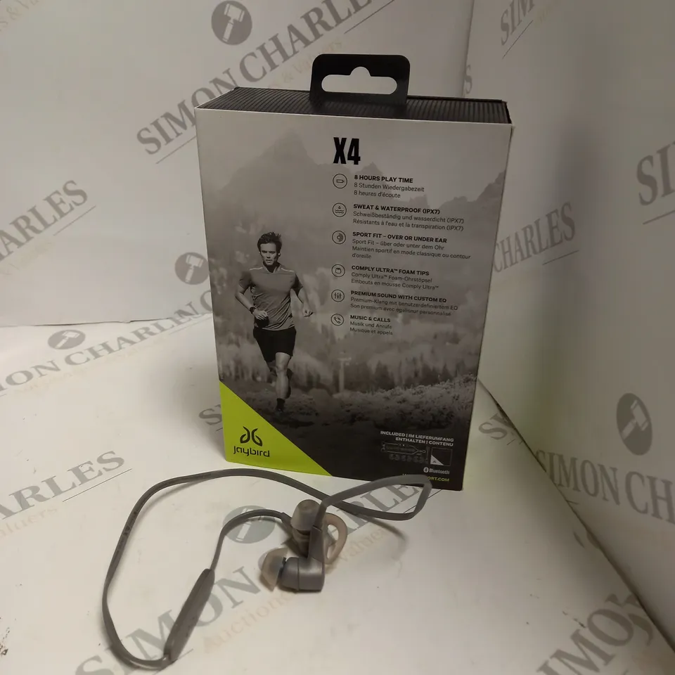 BOXED JAYBIRD X4 SPORTS EARPHONES 