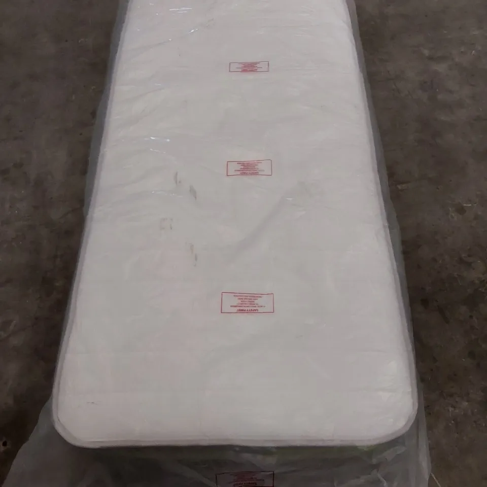 QUALITY BAGGED 3FT SINGLE HYBRID FIBRE FOAM OPEN COIL MATTRESS 