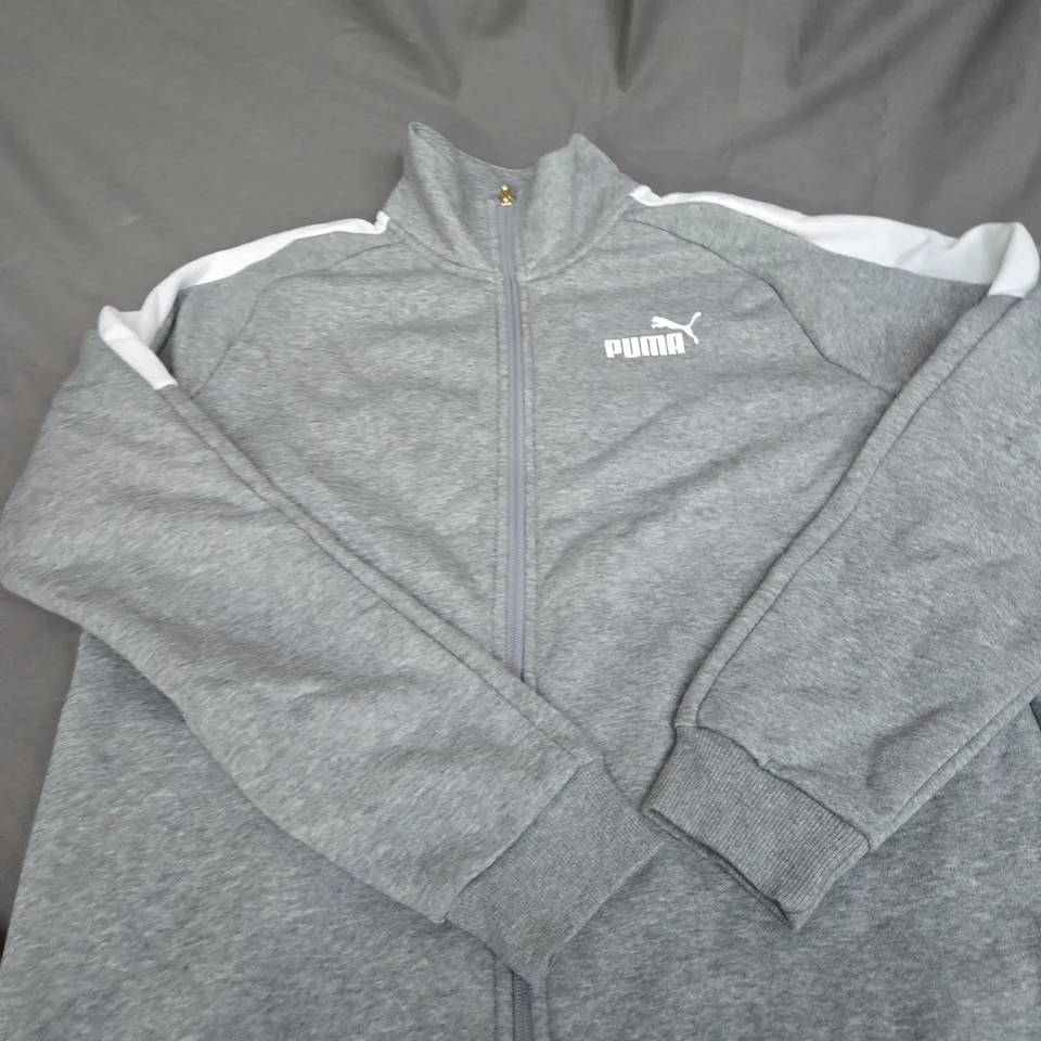 PUMA LOGO ZIPPED JACKET SIZE M