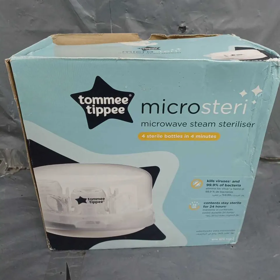 BOXED TOMMEE TIPPEE MICROSTERI MICROWAVE STEAM SETRILISER