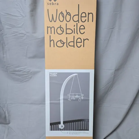 SEBRA WOODEN BABY MOBILE HOLDER IN CLASSIC WHITE β BOXED
