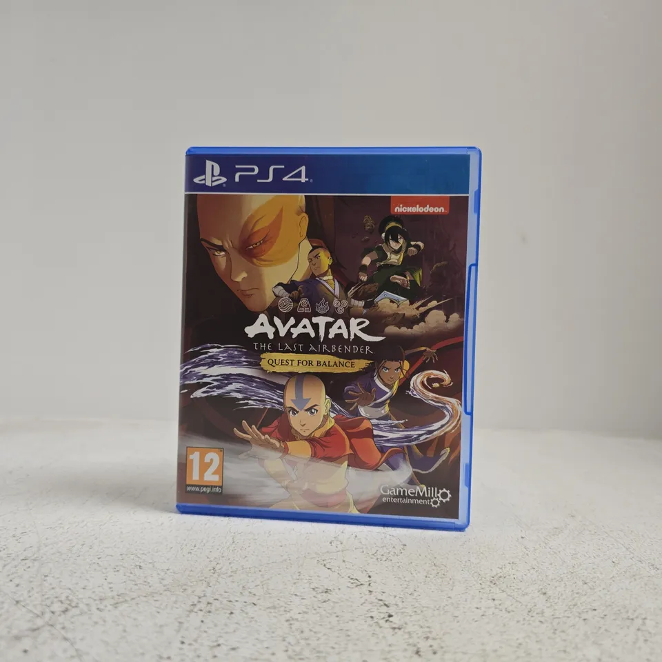 AVATAR THE LAST AIRBENDER - QUEST FOR BALANCE PLAYSTATION 4 VIDEO GAME