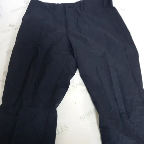 MASSIMO DUTTI NAVY CHECKER TROUSERS -  EUR 42