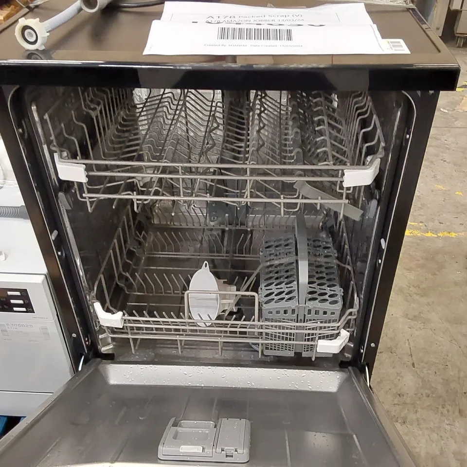 RUSSELL HOBBS RHDW3B-M FREESTANDING FULL SIZE DISHWASHER, 5 TEMPERATURE SETTINGS, 11 LITERS, BLACK