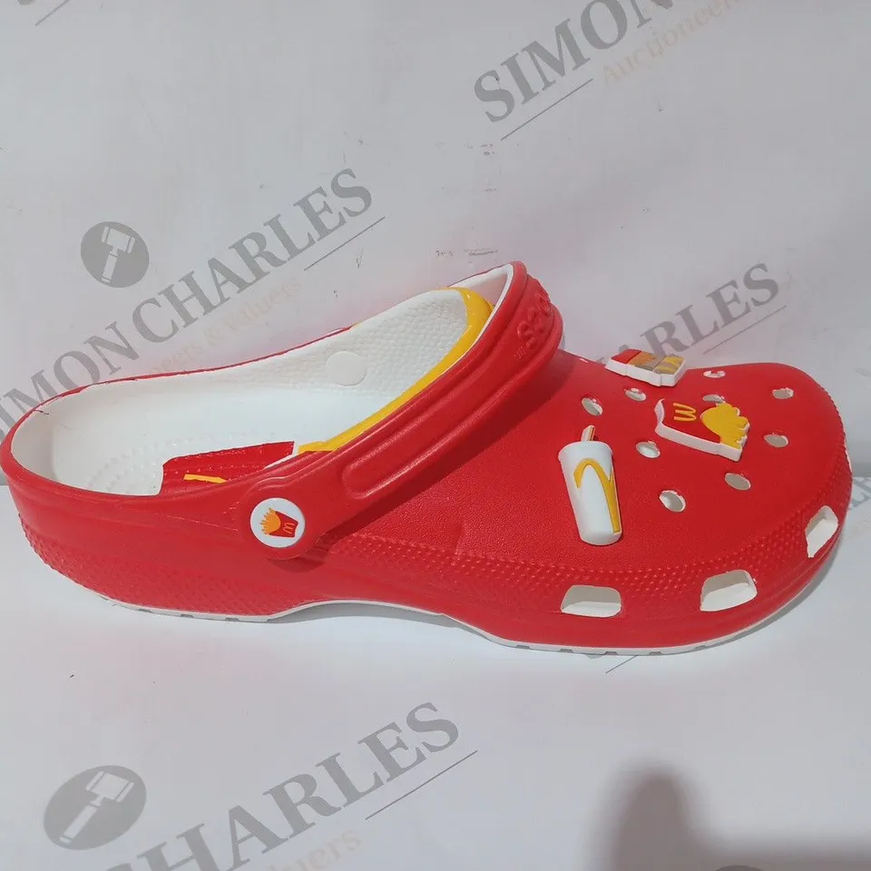 CROCS MCDONALS RED CLASSIC CROC - UK 10-11