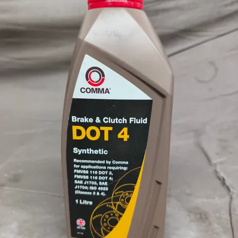 COMMA DOT 4 BRAKE & CLUTCH FLUID - 1 LITRE 