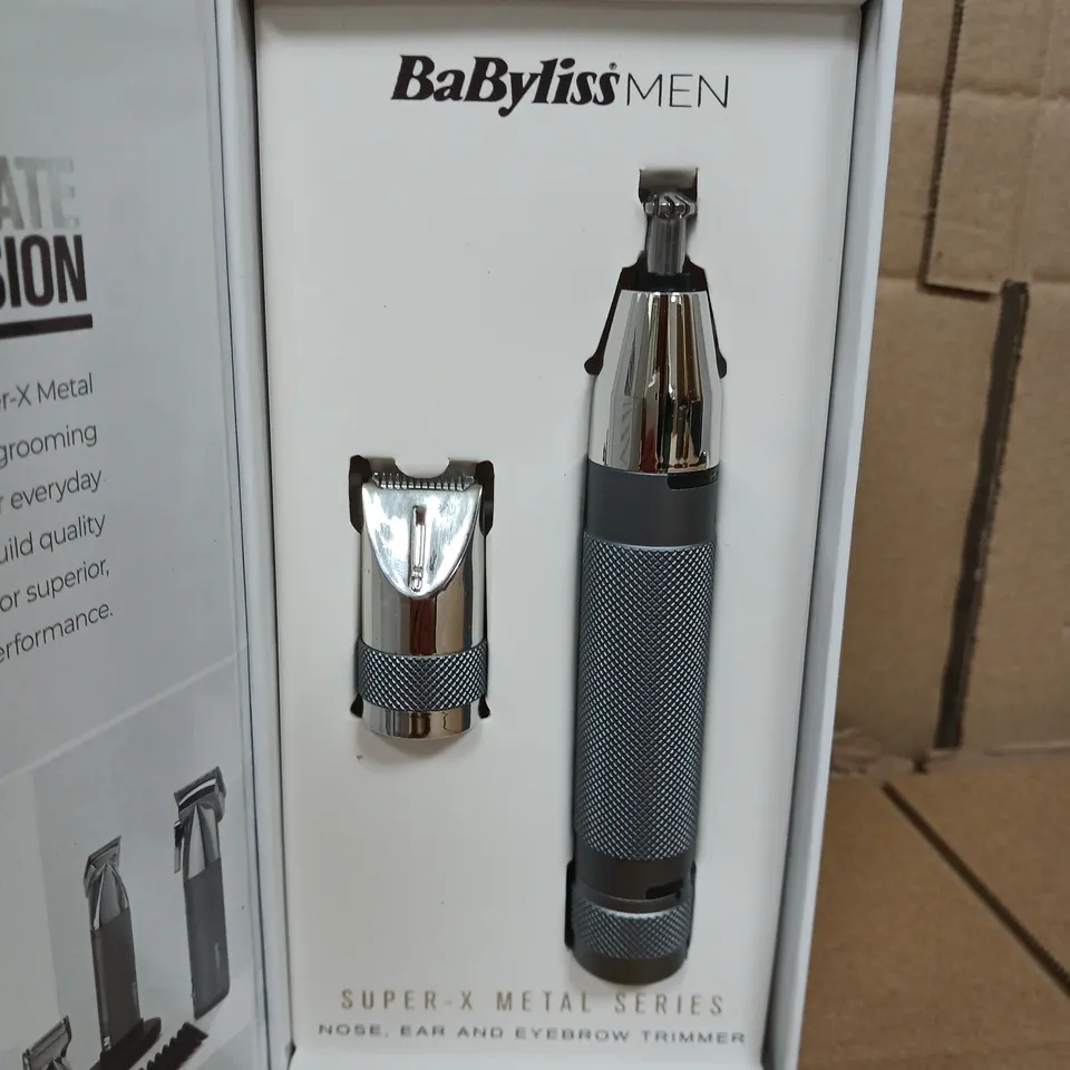 BOXED BABYLISS SUPER-X METAL SERIES NOSE, EAR AND EYEBROW TRIMMER