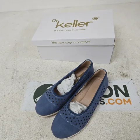 DR KELLER JILL B1710 WOMEN'S SHOES - BLUE, UK 4
