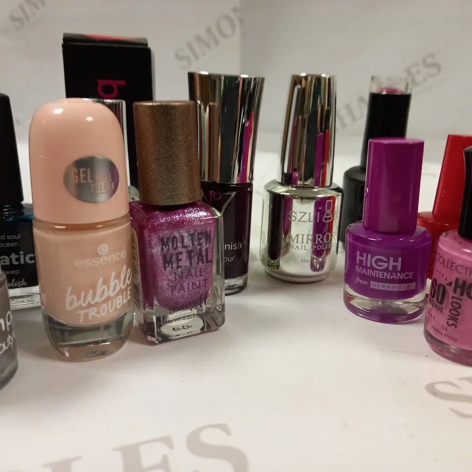 PREMIUM BRANDED NAIL POLISH LACQUER COLLECTION APPROX. 20 ITEMS 
