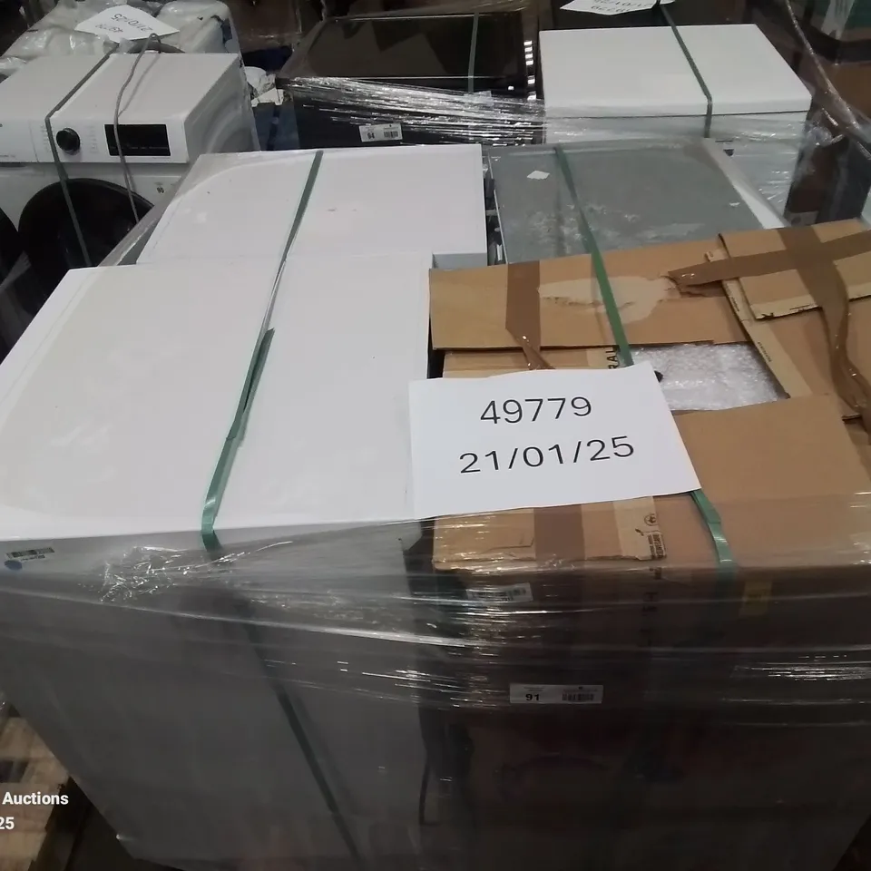 PALLET OF APPROXIMATELY 4 UNPROCESSED RAW RETURN WHITE GOODS TO INCLUDE;