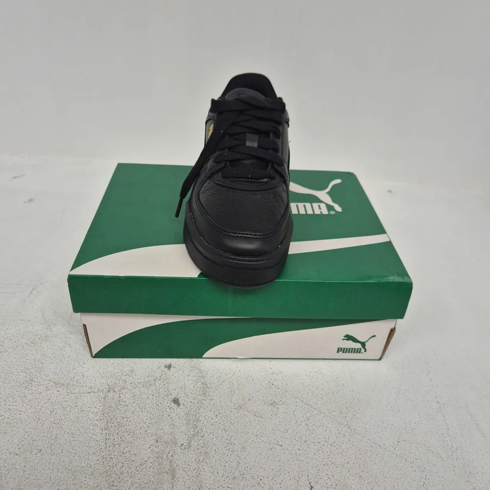 BOXED PAIR OF PUMA CA PRO CLASSIC II TRAINERS IN BLACK - UK 4