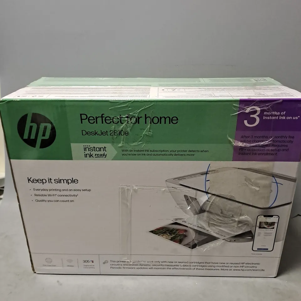 BOXED HP DESKJET 2810E PRINTER 