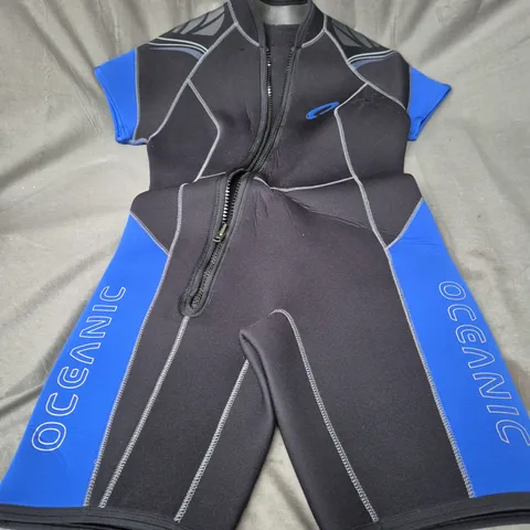 OCEANIC SHORTY WETSUIT IN BLUE/BLACK SIZE L