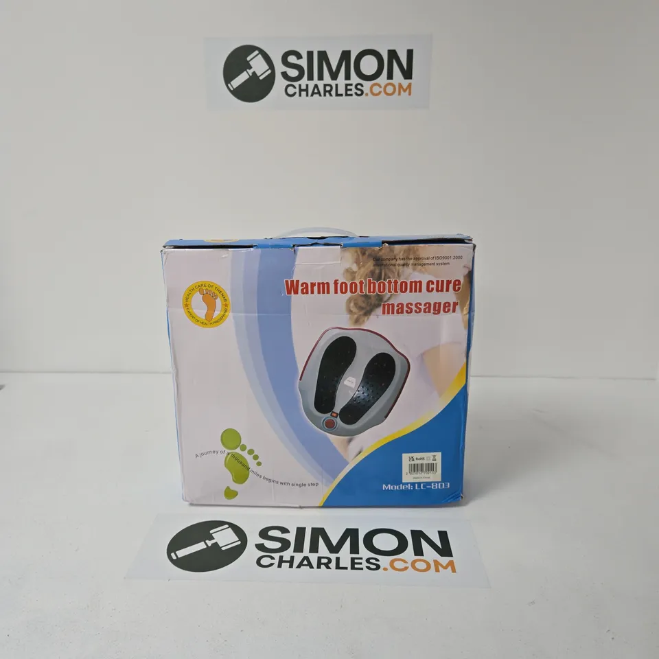 WARM FOOT BOTTOM CURE MASSAGER – FOOT MASSAGER, MODEL LC-803 (BOXED)